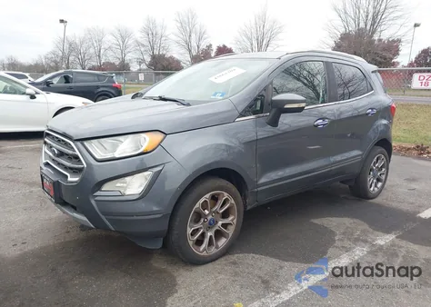 2018 Ford Ecosport Titanium z USA, uszkodzony, nr VIN MAJ6P1WL2JC197286